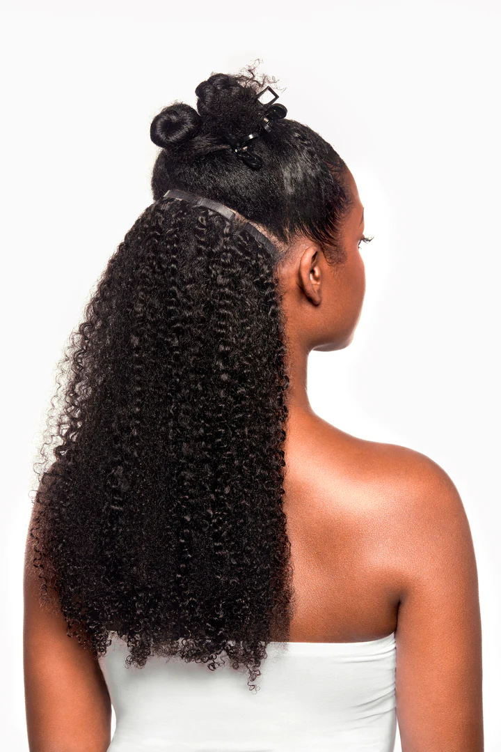 Extensions Afro Kinky Bouclées à Bande Adhésive