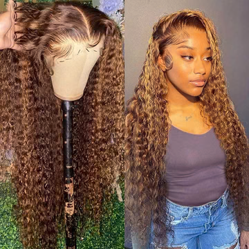 Perruque Lace Front Wig Deep Wave HD