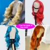 Frontal en dentelle droite blonde russe