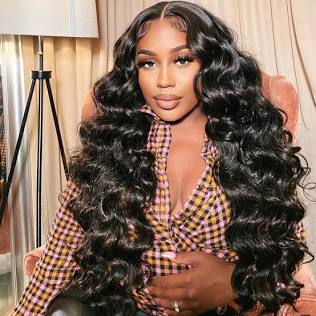 Frontal en dentelle HD Loose Wave