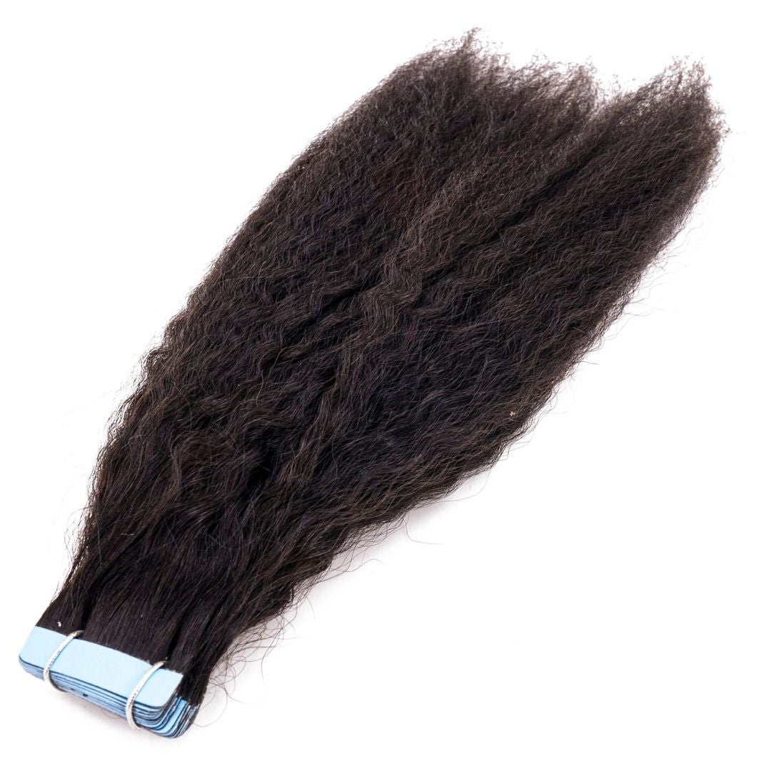 Extensiones adhesivas rectas y rizadas