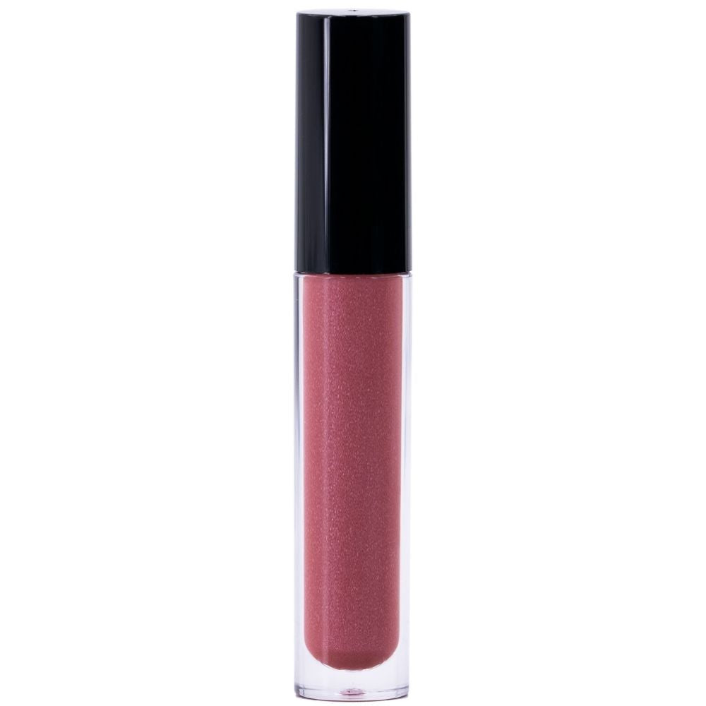 Brillant à lèvres pailleté rose cramoisi