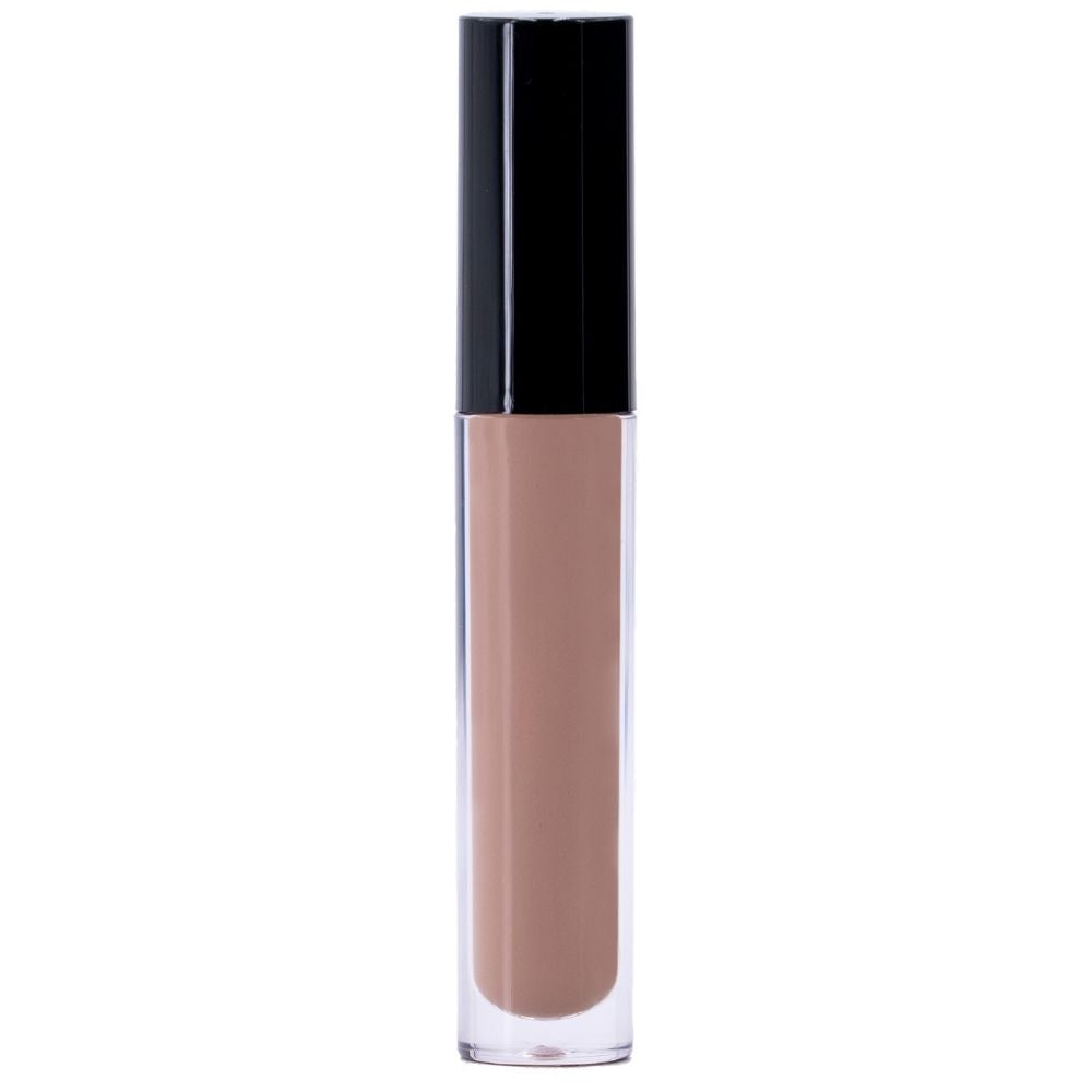 Brillo de labios marrón claro