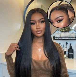 Straight Transparent Closure Wig